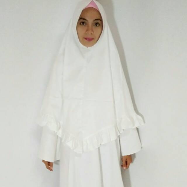 Bergo putih haji dan umroh