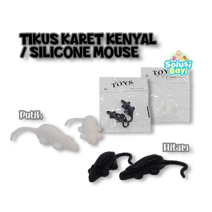 Mainan Anak Jahil Prank Tikus Karet isi 2pcs Kenyal Sticky Toys