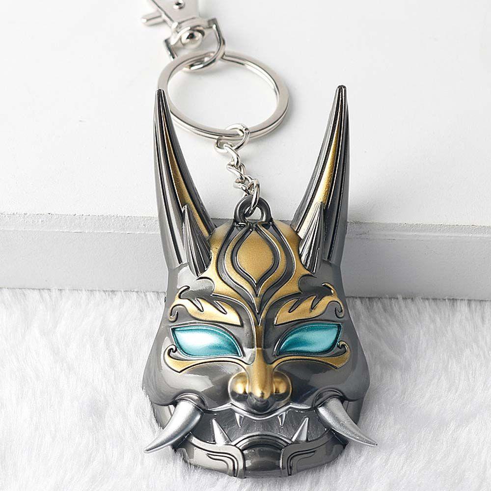 Needway Genshin Impact Keychain Hadiah Kreatif Anime Punk Kalung Liontin Metal Logam Gantungan Kunci