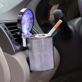 Asbak Rokok Dashboard Mobil LED Light Portable Ashtray Aksesoris Interior Mobil Sigra Calya Agya Avanza SUV