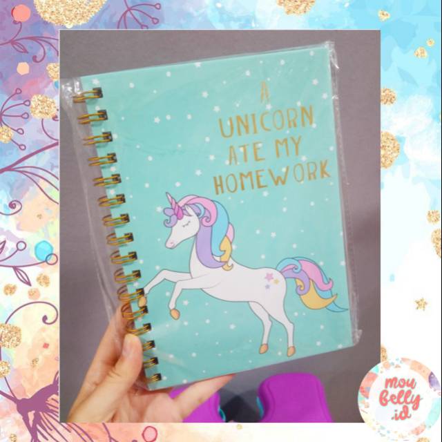 

[NEW!] Notebook Unicorn hologram / Buku unicorn / notebook hologram