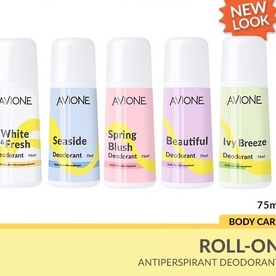 ✦SINAR✦ Avione Roll On Deodorant 75ml | White &amp; Fresh - Seaside - Beautiful - Spring Blush - Ivy Breeze