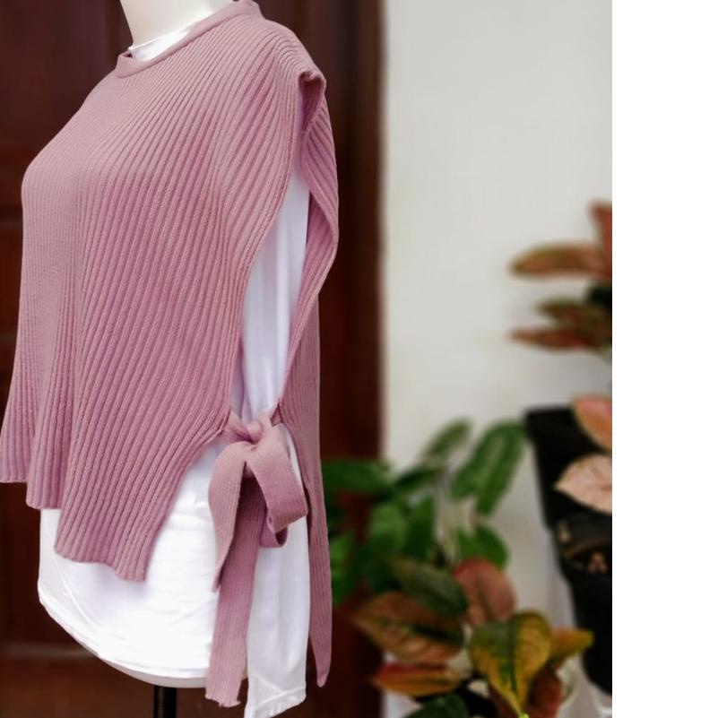 [RESTOCK ] Rompi rajut tali/rompi vest/rompi gamis