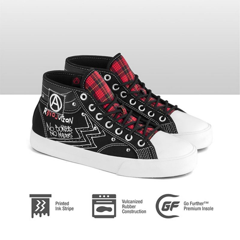 Sepatu Geoff Max Maverick Mid Punk BNIB ORIGINAL SIZE 41