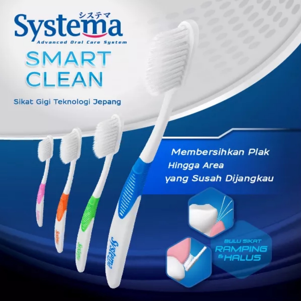 Systema Sikat Gigi Smart Clean 3pcs
