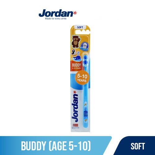 JORDAN KIDS BUDDY 5-10 YEARS SOFT TOOTHBRUSH 1 PCS