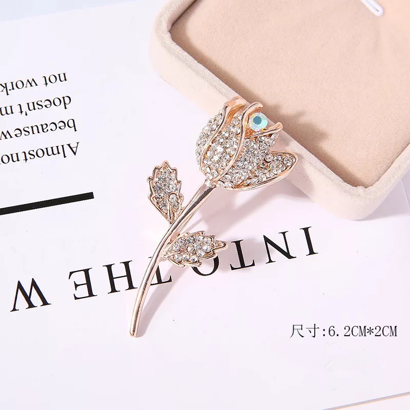 Ins Kepribadian Shiny Bros Berlian Imitasi Rusa Merak Bros Mutiara Unisex Bros Aksesoris indah-19#