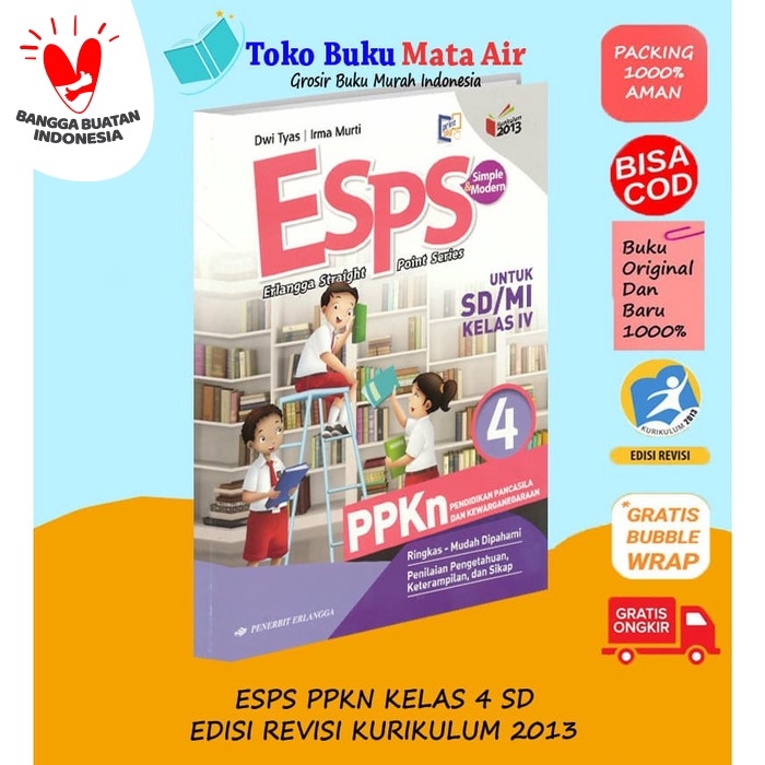 

❤BISA COD❤ BEST SELLER ESPS PPKN 4 UNTUK SD/MI KELAS IV ( K13N ) ERLANGGA
