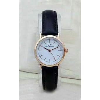 WBS JAM TANGAN COUPLE FREE BATERAI ✅COD KULIT IMPORT GROSIR MURAH PREMIUM PRIA WANITA ANAK REMAJA DEWASA VINTAGE CASUAL QUARTZ DD003-WANITA HITAM PP
