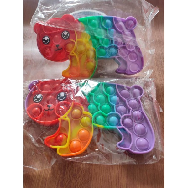 《17 jenis POP IT READY STOK》Versi 2 GAJAH,HARIMAU,BEAR,KUDA,DINO-Bear