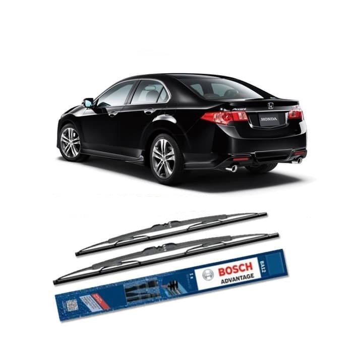 Wiper Bosch Advantage Honda Accord CU 2008 24&quot; &amp; 22&quot; Sepasang Wiper Honda Accord Kiri Kanan