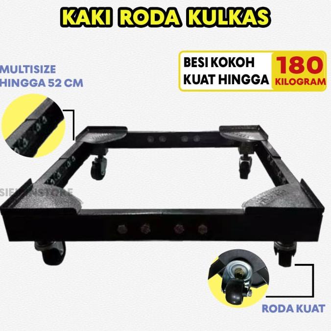 Jual Tatakan Dudukan Kaki Roda Kulkas Mesin Cuci Lemari Cabinet Flexible Shopee Indonesia