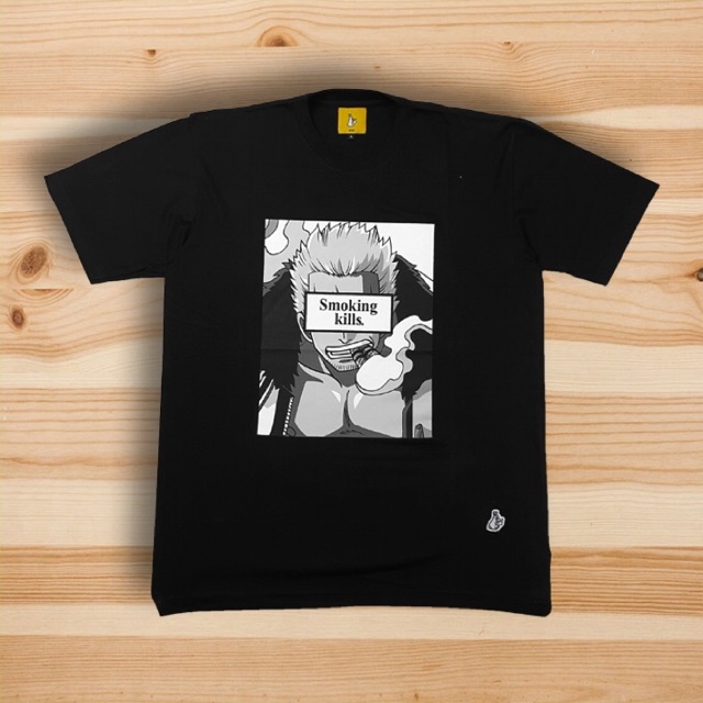 Kaos Fuckin Rabbit FR2 X One Piece Smoking Kills Zoro Black