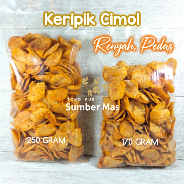 KERIPIK CIMOL KERING PEDAS - 170 GRAM-10RB