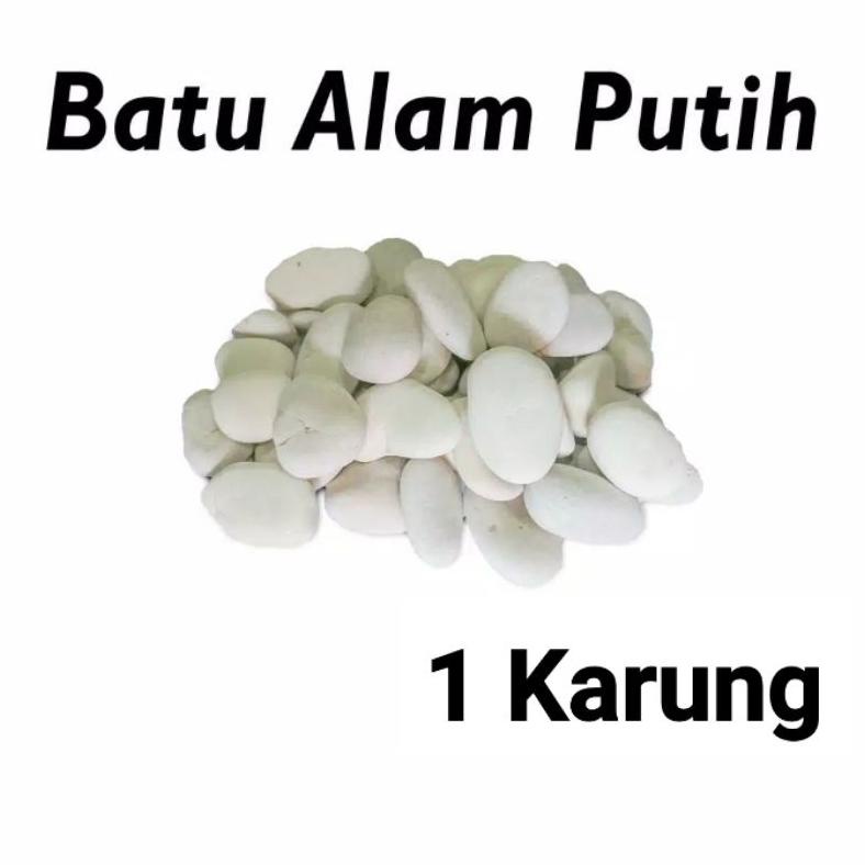 Batu Koral Putih Taman Karungan
