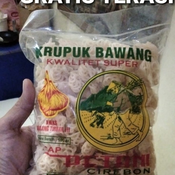 

NEW Kerupuk Bawang Mentah Cap Petani Oleh Oleh Khas Cirebon