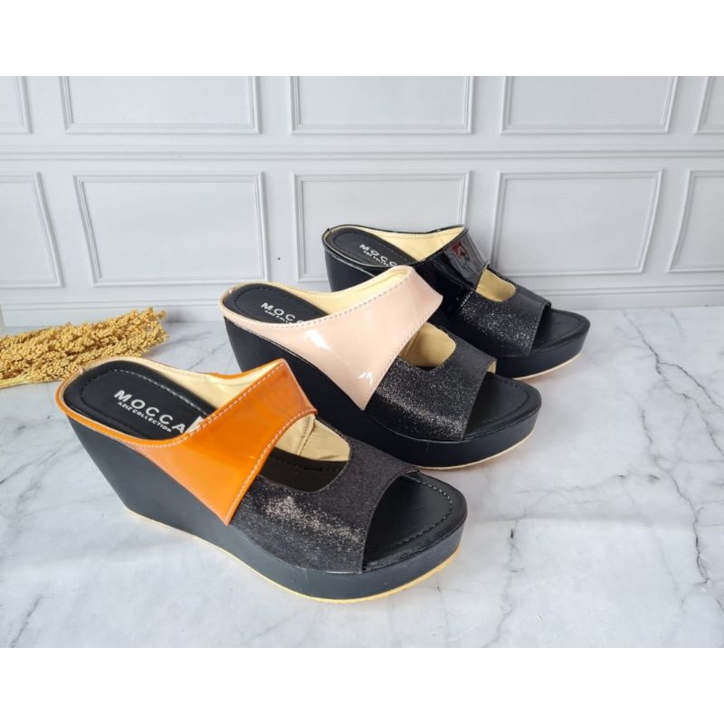 ABBUSHOES DL 47 Sandal Wedges Untuk Wanita