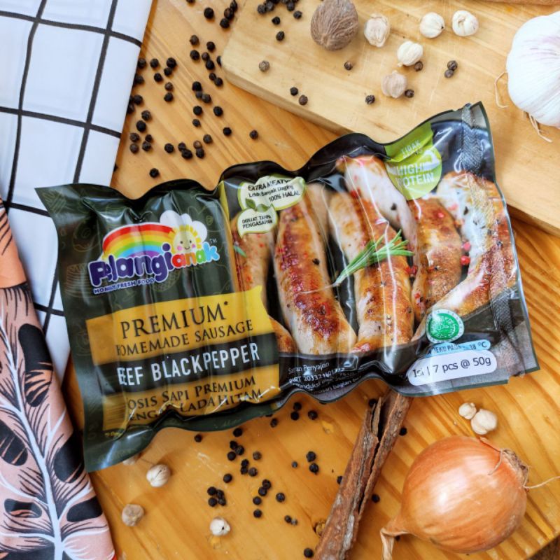 

Sosis beef blackpepper pelangi 7pcs