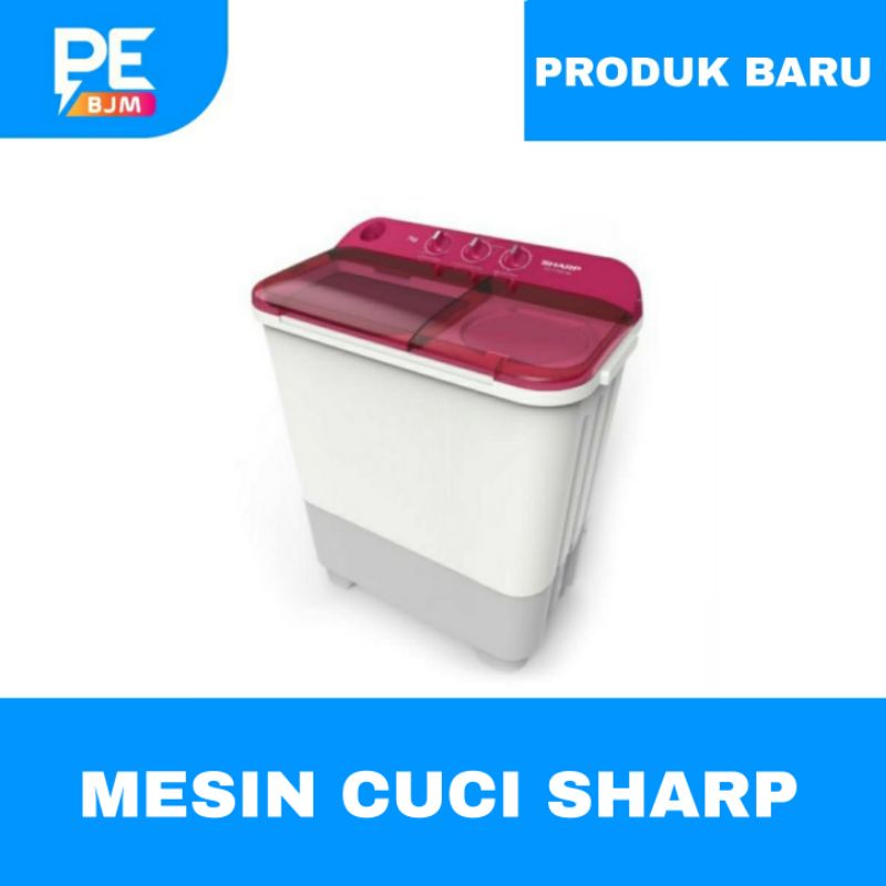 MESIN CUCI SHARP 7 KG ES-T75NT - GARANSI RESMI - KIRIM INVOICE