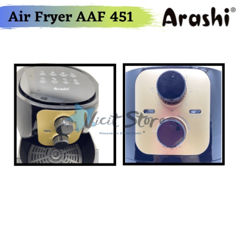 Arashi Air Fryer AAF 451 4,5Liter / Mesin Menggoreng Tanpa Minyak