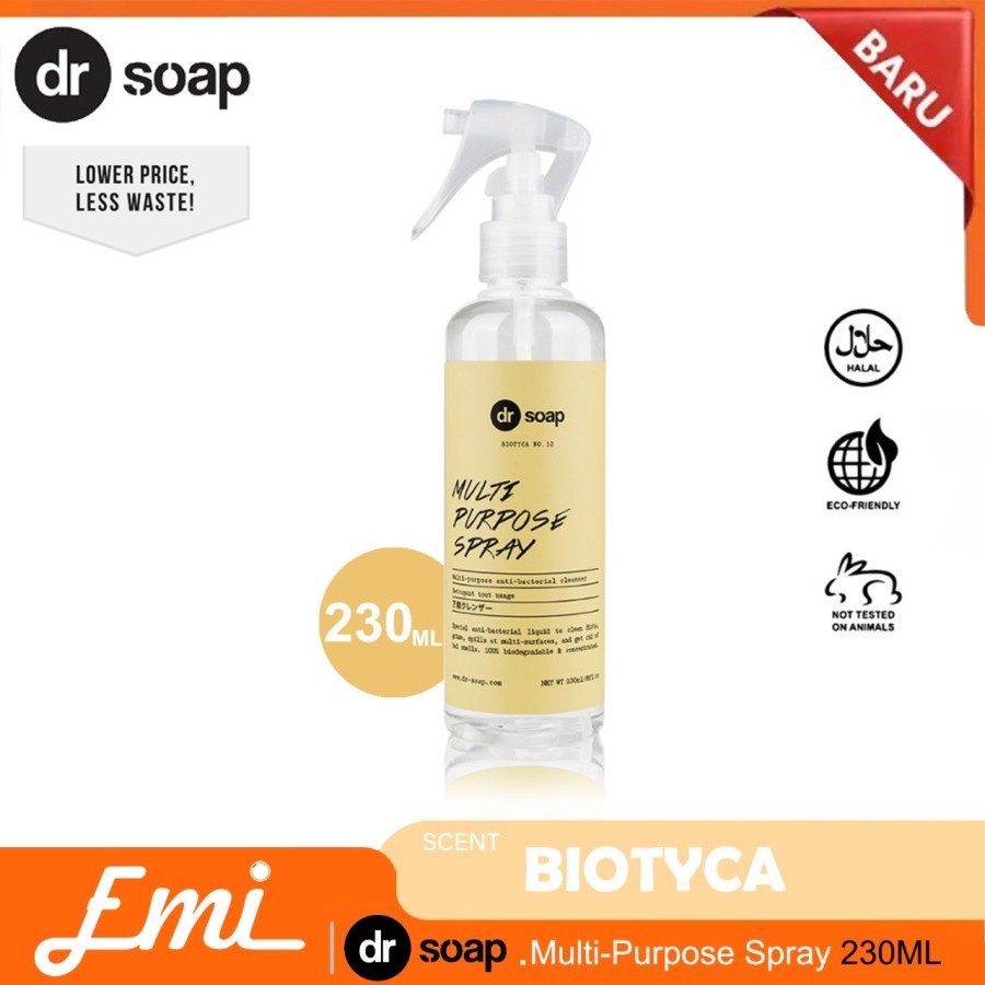 dr soap Multi Purpose Spray Pembersih Multifungsi Cleaner sabun 230ml