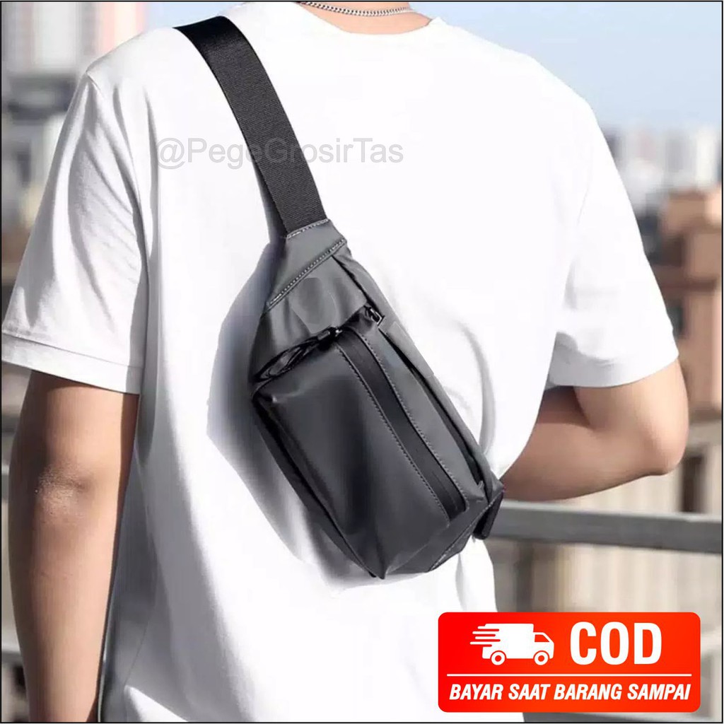 Tas Waistbag Polos Tas Pinggang Unisex Selempang Pria Wanita Unisex - PG - 8870