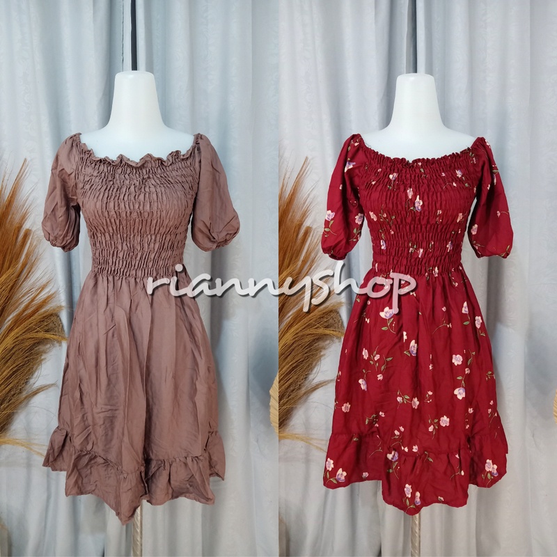 DRESS LILY RAMPEL BALI MOTIF &amp; POLOS Fit To L