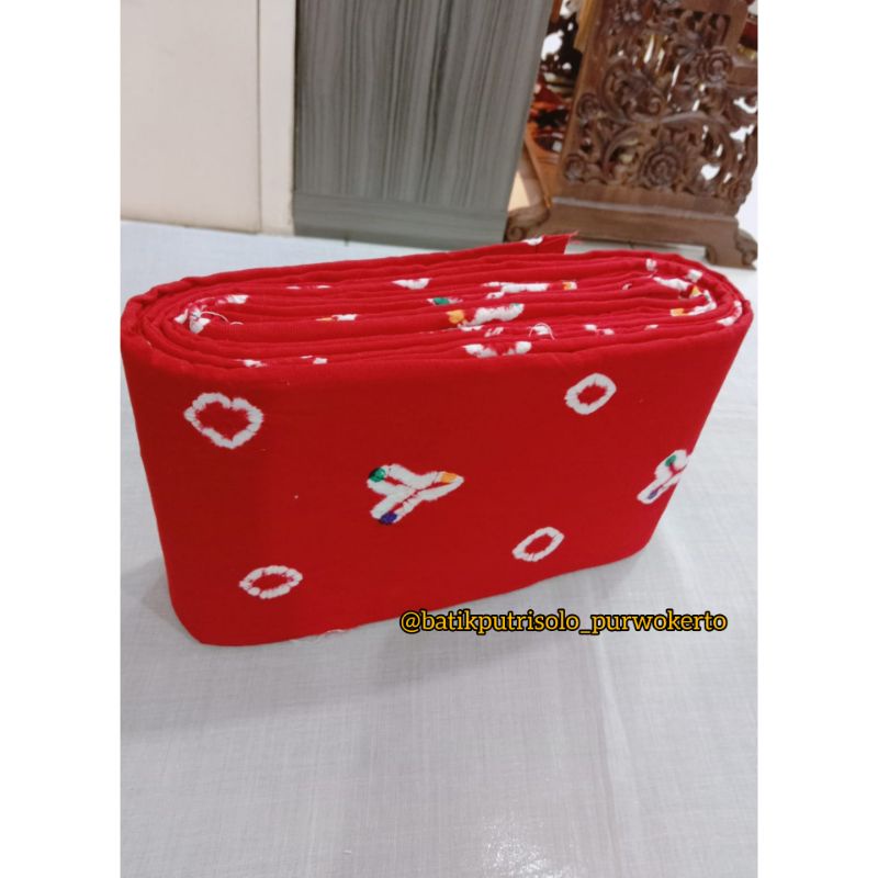 Benting Jumputan/Stagen/Centing/Sabuk Lontong Pria/Cinde/Angkin