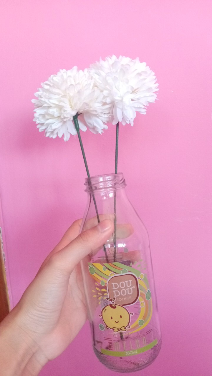 Bunga Dandelion Mawar Pom Pom Plastik Artificial Pompom Tangkai Palsu