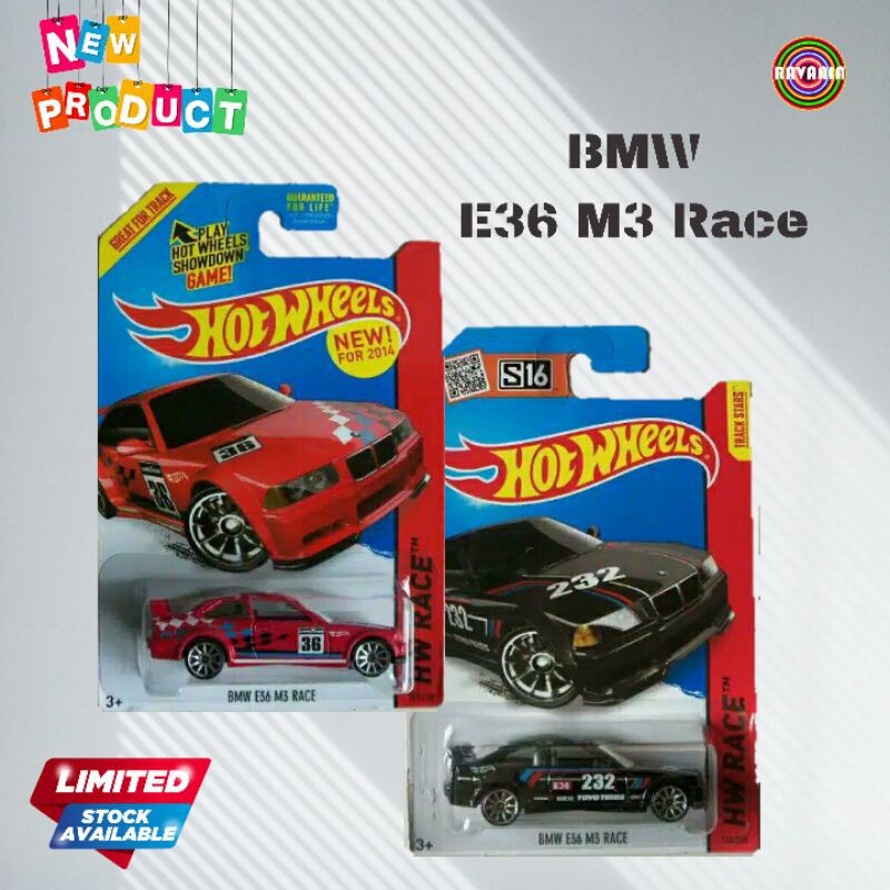 BMW E36 M3 Race - Miniatur Mobil Mainan / Diecast