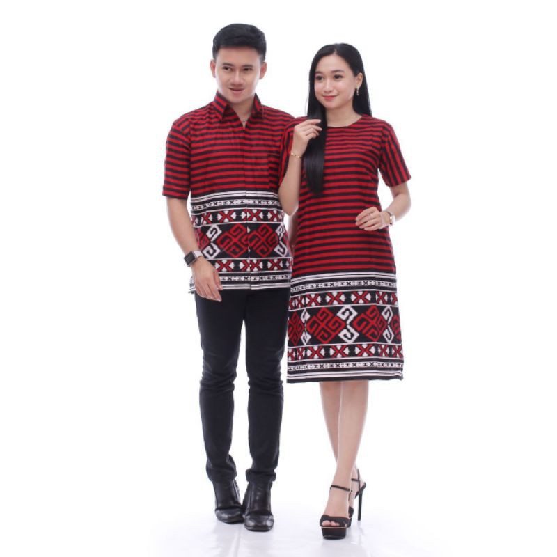 jumbo couple songket hilmi super seragam batik baju pasangan sarimbit terbaru ori rns1