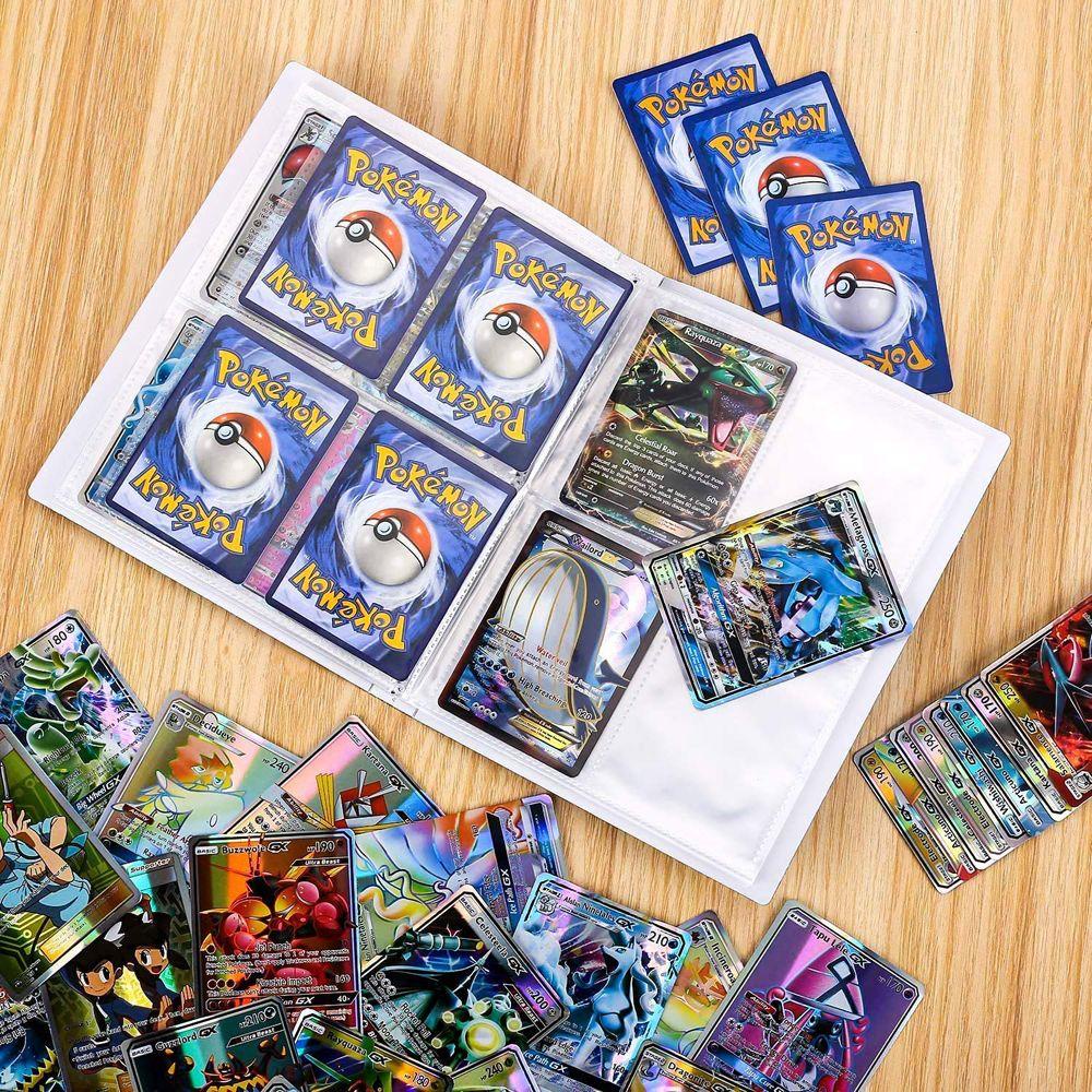 Needway  240PCS / Set Buku Album Holder Kartu Pokemon / Pikachu Untuk Koleksi / Mainan Anak