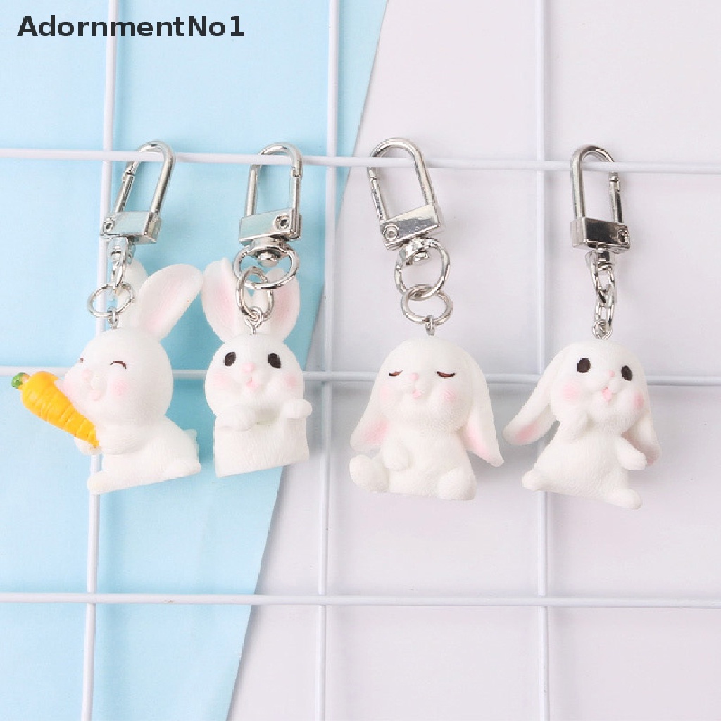 [AdornmentNo1] Cartoon Rabbit key Chain INS Girl Cute Car Key Chain Student Bag Pendant [new]