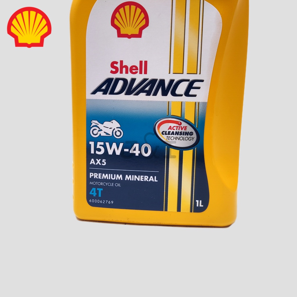 Oli Shell Advance AX5 15W-40 API SL JASO MA2 1 Liter