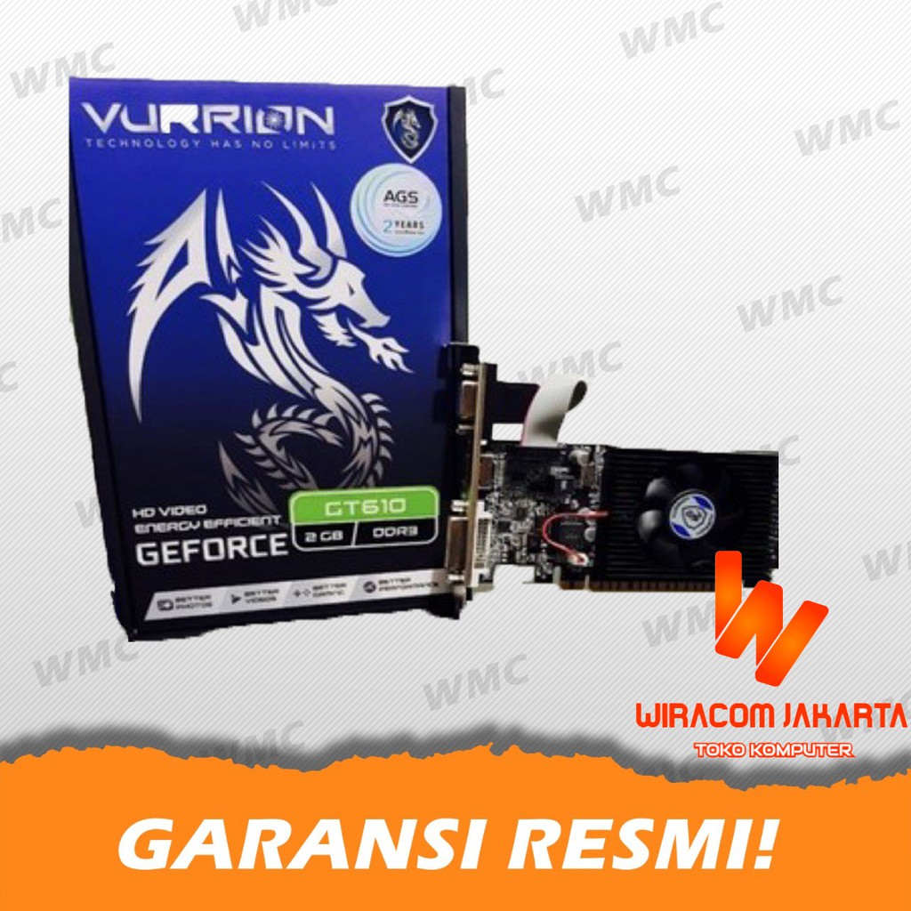 Vurrion GT 610 DDR3 2gb NVIDA GT610 2G DDR 3