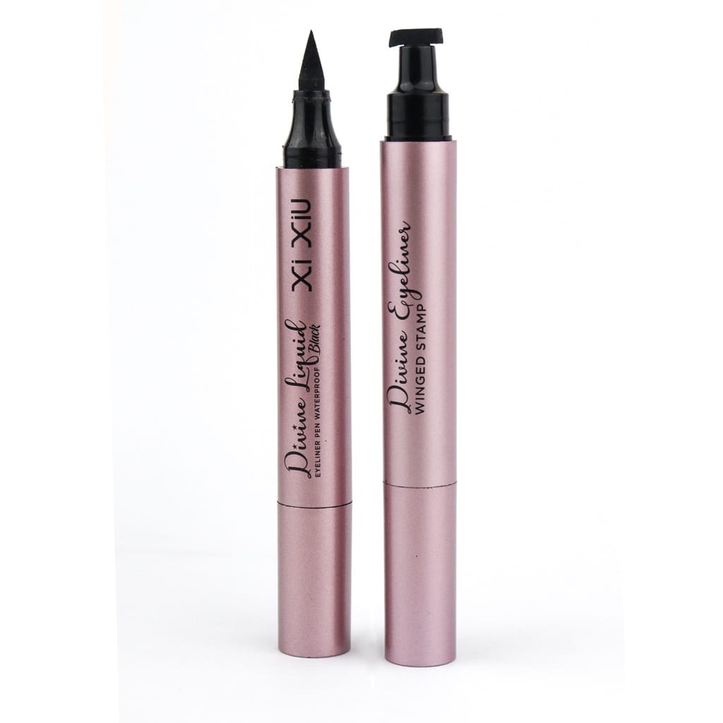 XI XIU DIVINE LIQUID EYELINER PEN WINGED STAMP WATERPROOF BLACK