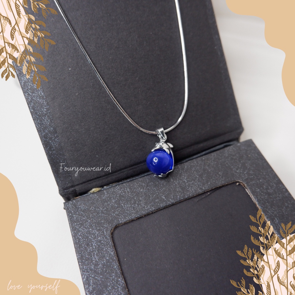 KALUNG WANITA LIONTIN BATU GIOK MATA KUCING . KALUNG WANITA SERBA MURAH LIONTIN