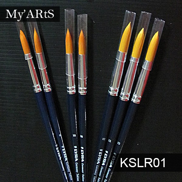  Kuas  Nylon Lyra Round cat  air alat gambar  alat lukis 