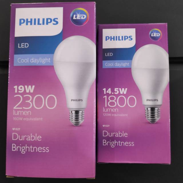 lampu philips led 14.5w &amp; 19w