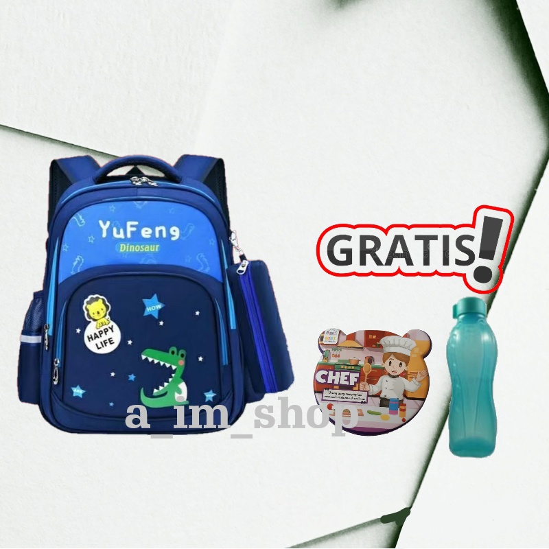 tas anak sekolah tk sd laki laki perempuan fashion sekolah free tempat makan dan botol minum