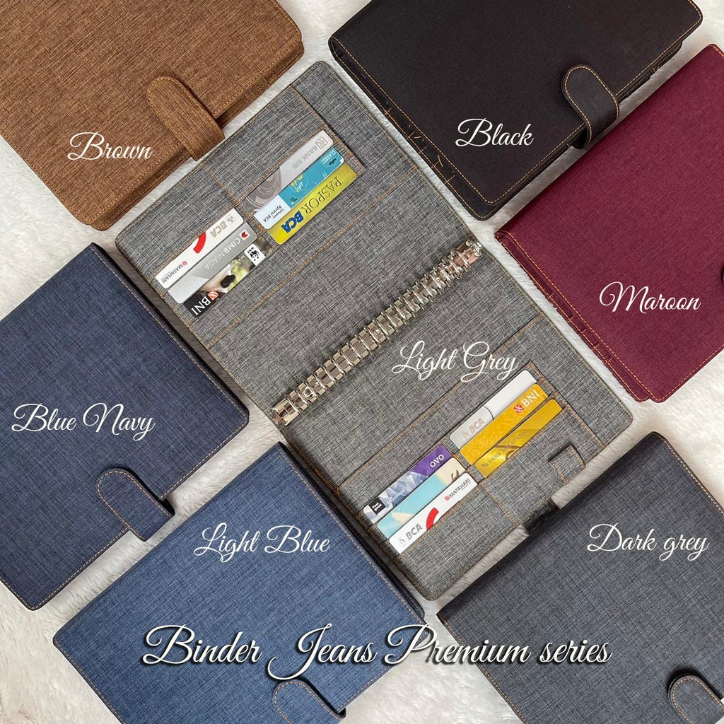 

BINDER JEANS/DENIM PREMIUM 6 WARNA PILIHAN A5 DAN B5