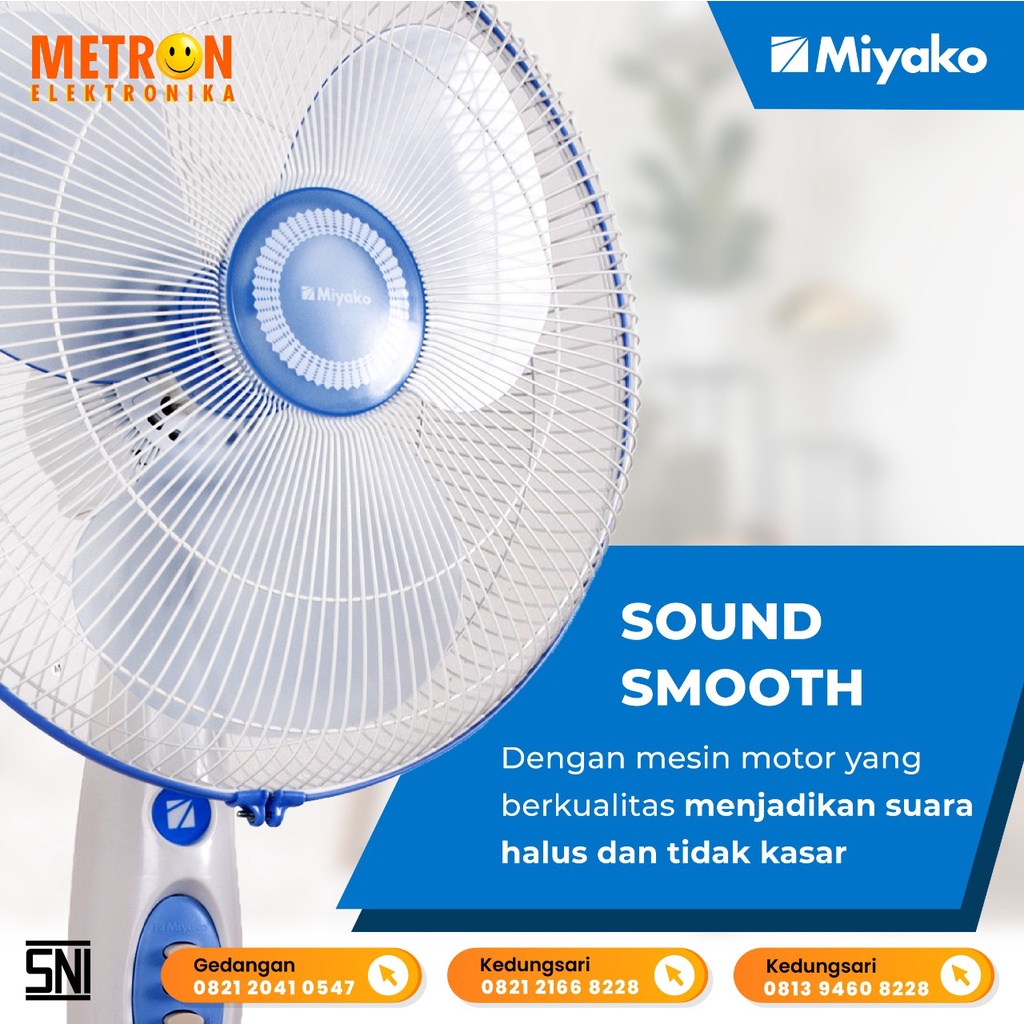 MIYAKO KAS 1618 B KIPAS ANGIN / STAND FAN / KAS1618B