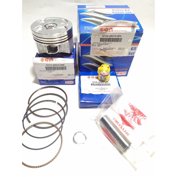 piston kit satria fu150 STD asli 100% SGP PISTON KIT SUZUKI SATRIA FU150