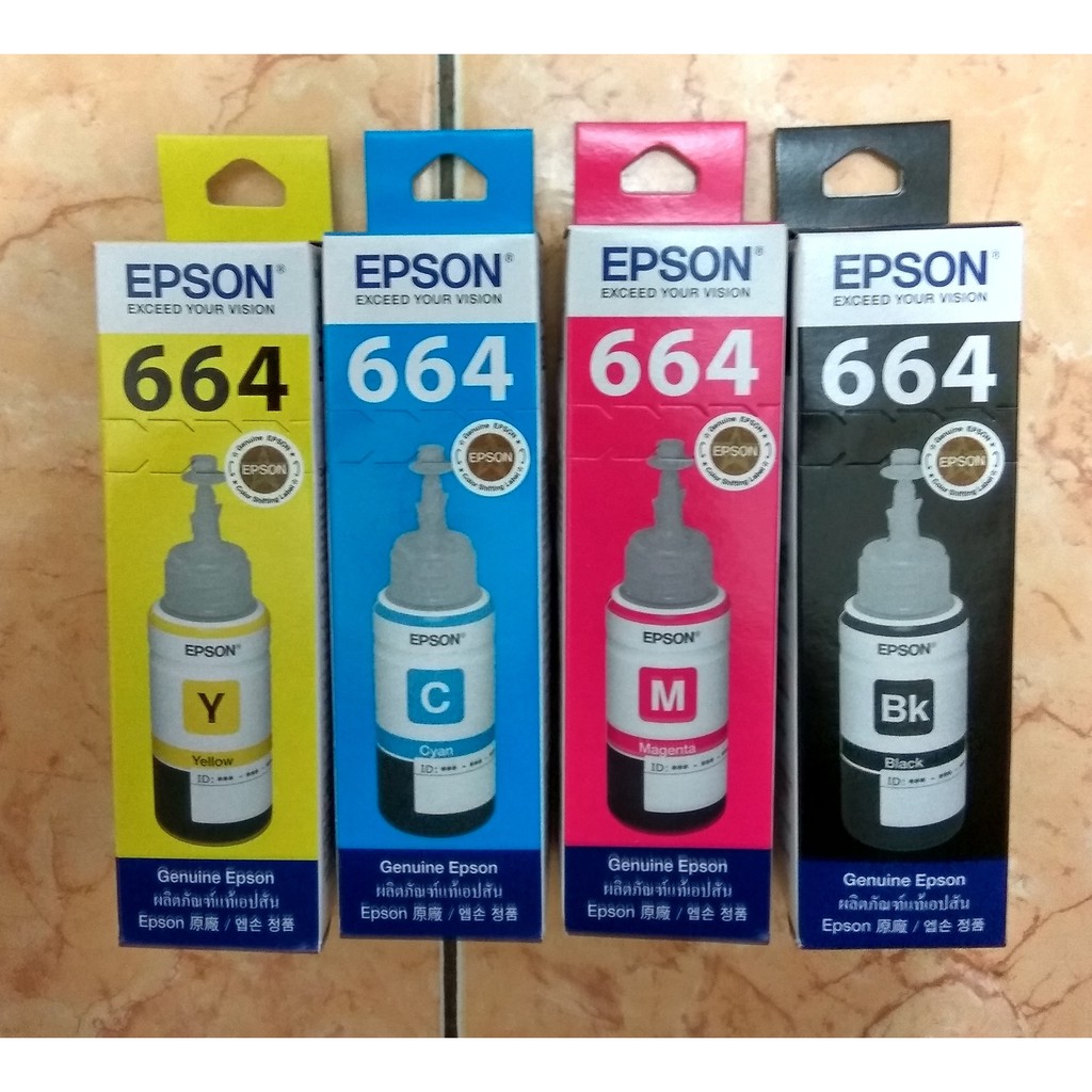 Tinta Botol Epson T664 untuk L100 L110 L200 L210 L300 &amp; L350