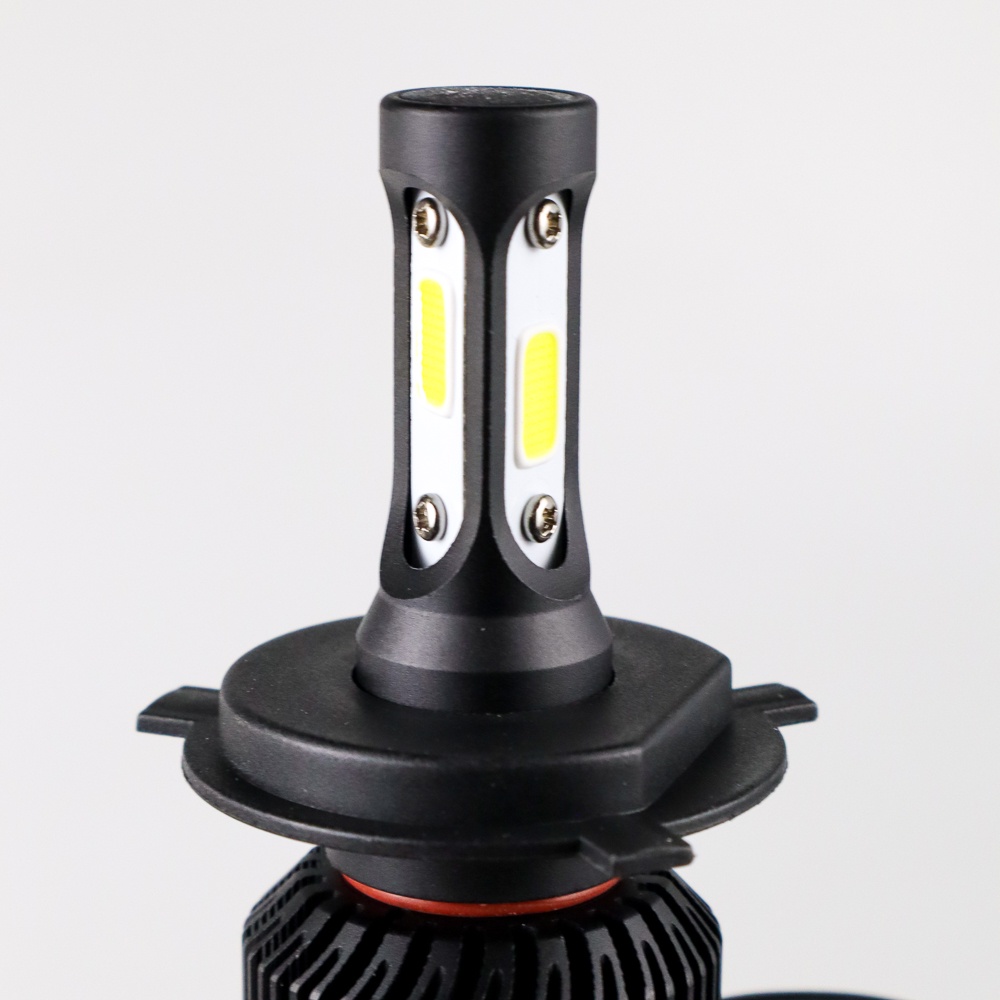 NightEye Lampu Mobil LED H4 COB 2PCS - OMRSEFBK Black