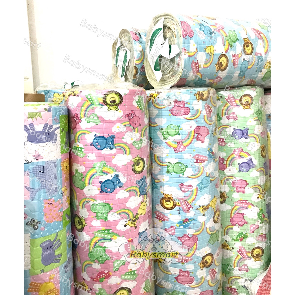 Babysmart - Perlak Bayi  Meteran Ukuran 100 x 135 cm motif RANDOM /alas ompol bayi/alas mandi bayi/alas matras/alas kasur bayi