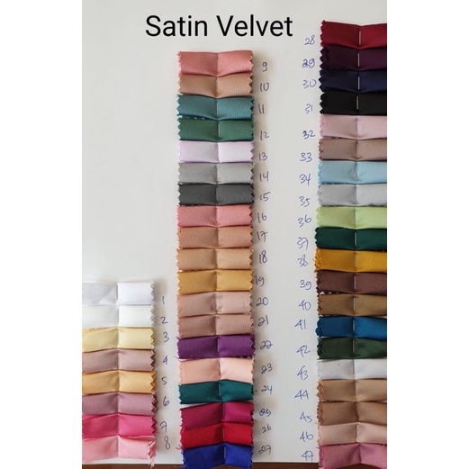Bahan Kain SATIN VELVET Per Roll - GROSIR BAHAN KAIN SATIN VELVET