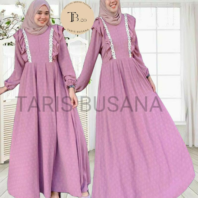 TARIS busana  / gamis impor / dres / gamis terbaru / gamis crincle