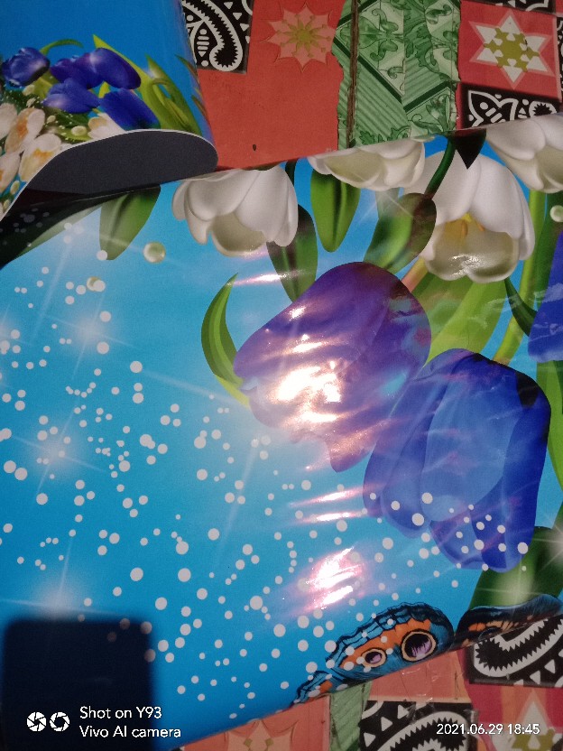 Stiker Kulkas 1 Pintu Dan 2 Pintu Bunga