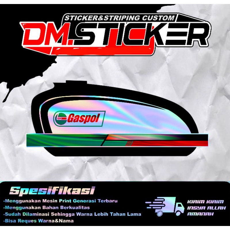 STRIPING CB HOLOGRAM STICKER CB HOLOGRAM MURAH